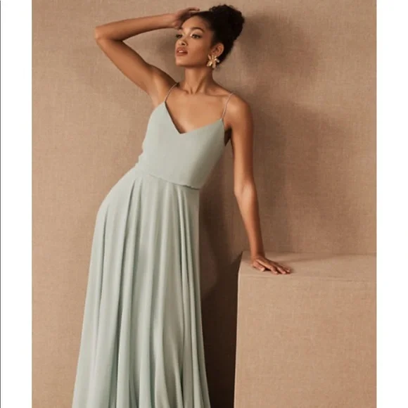 Jenny Yoo Dresses | Jenny Yoo Inesse Bridesmaid Dress In Morning Mist | Color: Green | Size: 6 | Butercup80's Closet